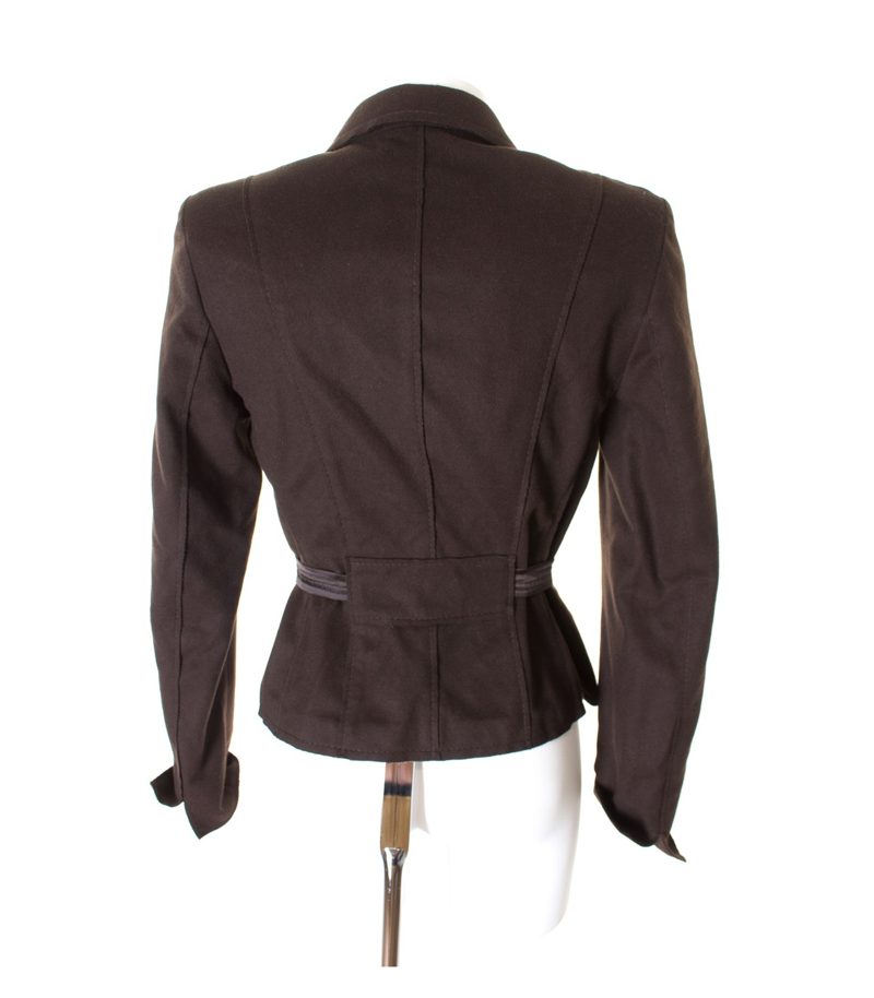 ST.EMILE Damen Blazer Gr. DE 36 Braun Wolle Kaschmir – Foto 3