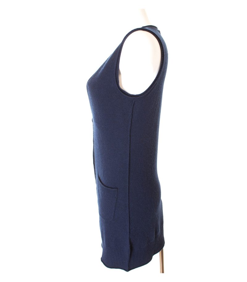 Bloom Damen Weste Strickweste Gr. DE 36 Blau Wolle Kaschmir NEU – Foto 2