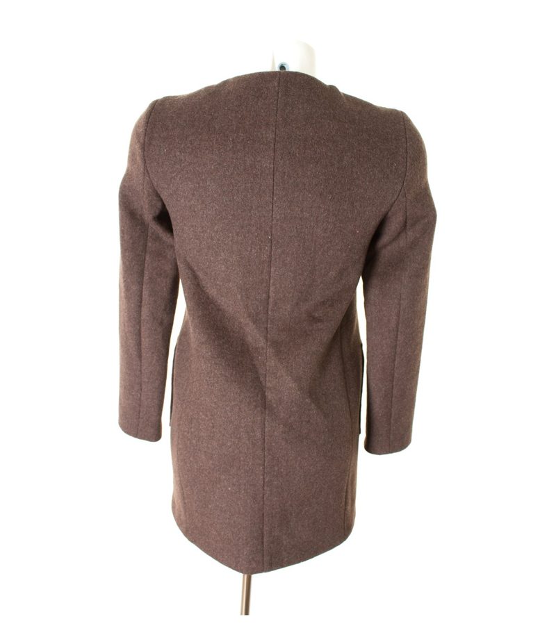 ZARA Damen WOMAN Mantel Wollmantel Gr. XS Braun – Foto 2