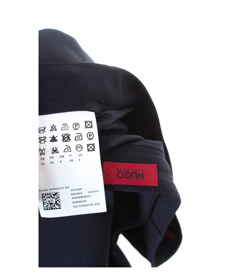 HUGO BOSS Damen Rock Gr. DE 32 Blau Wolle – Foto 3