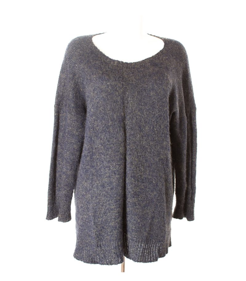 MALVIN Damen Pullover Gr. DE 40/42 Blau Mohair – Foto 1