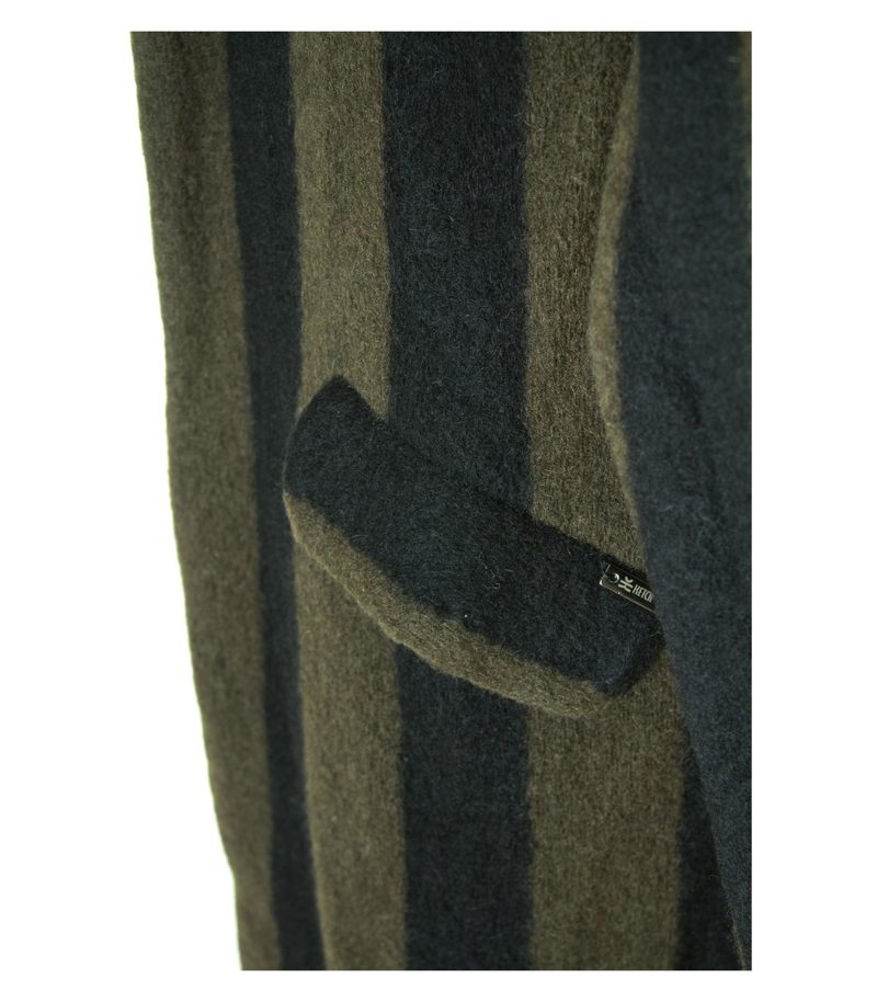 KETCH 1973 Damen Mantel Gr. M Khaki Schwarz Wolle NEU – Foto 3