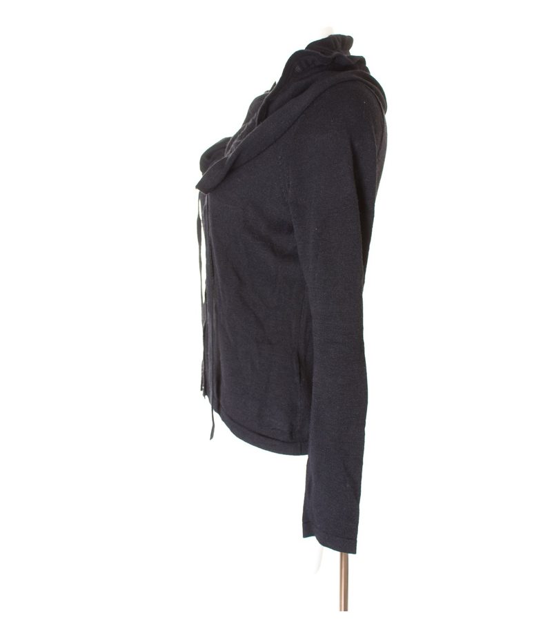 PATRIZIA DINI Damen Strickjacke Gr. DE 38 Schwarz Leinen Viskose – Foto 2