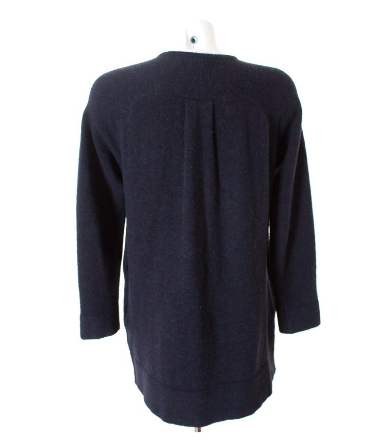 INTROPIA Damen Strickmantel Strickjacke Gr. S Blau Wolle – Foto 3