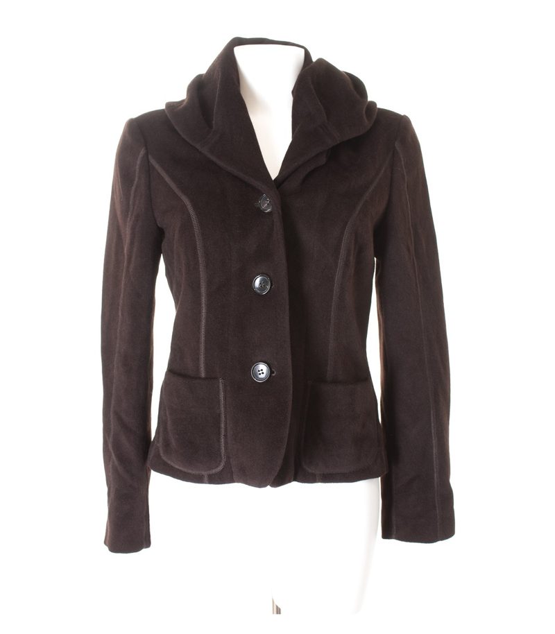 JOSEPH JANARD Damen Jacke Kapuzenjacke Gr. DE 36 Braun Angora – Foto 1