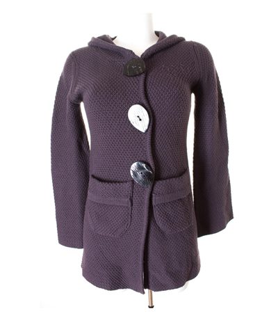 goat library Damen Strickjacke Kapuzenjacke Gr. DE 34 Wolle