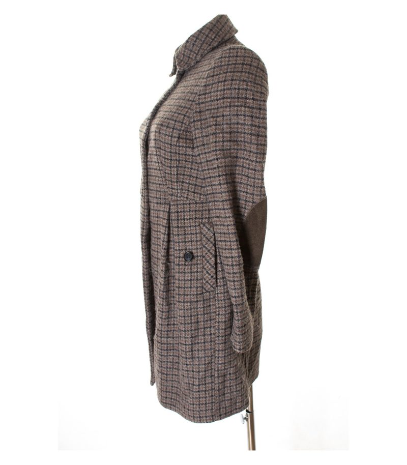 ZARA Damen BASIC Mantel Gr. S Mehrfarbig Wolle Alpaka – Foto 2