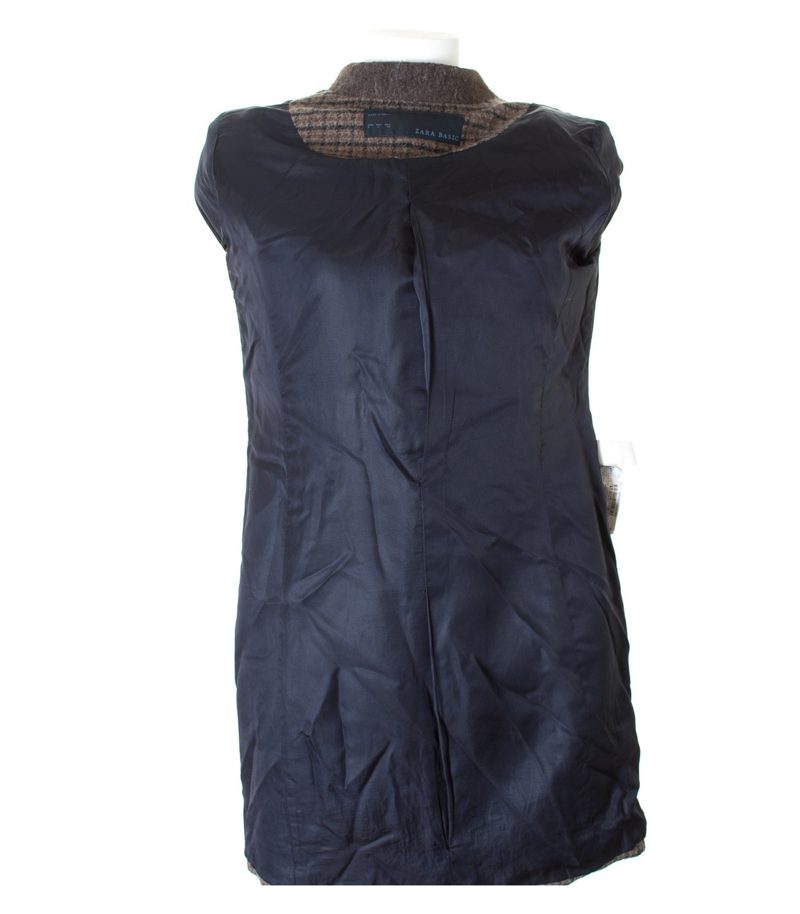 ZARA Damen BASIC Mantel Gr. S Mehrfarbig Wolle Alpaka – Foto 4