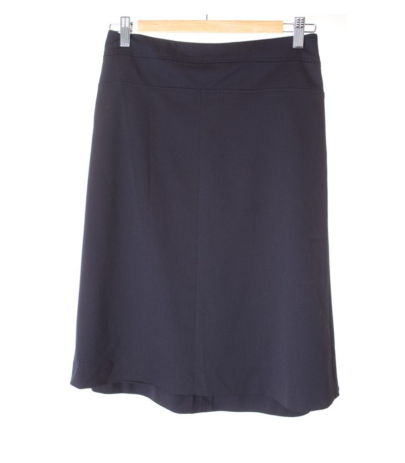 HUGO BOSS Damen Rock Gr. DE 36 Schwarz Wolle – Foto 1