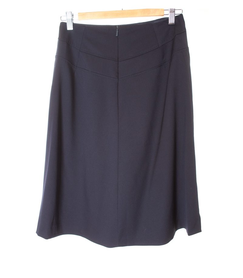 HUGO BOSS Damen Rock Gr. DE 36 Schwarz Wolle – Foto 2