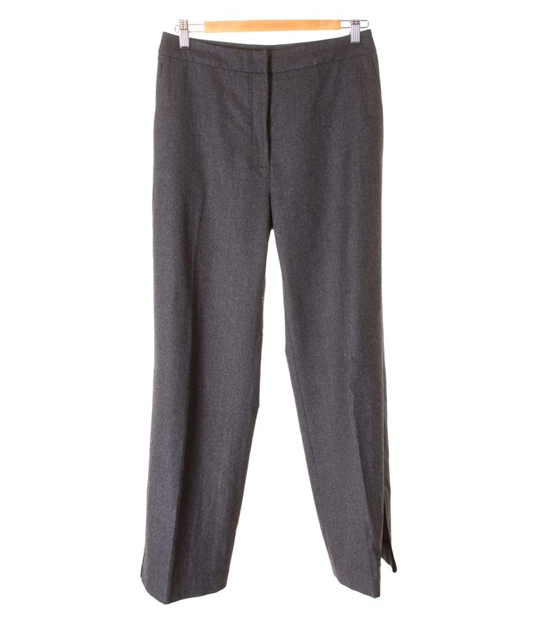 HUGO BOSS Damen Hose Gr. DE 38 Grau Wolle – Foto 1
