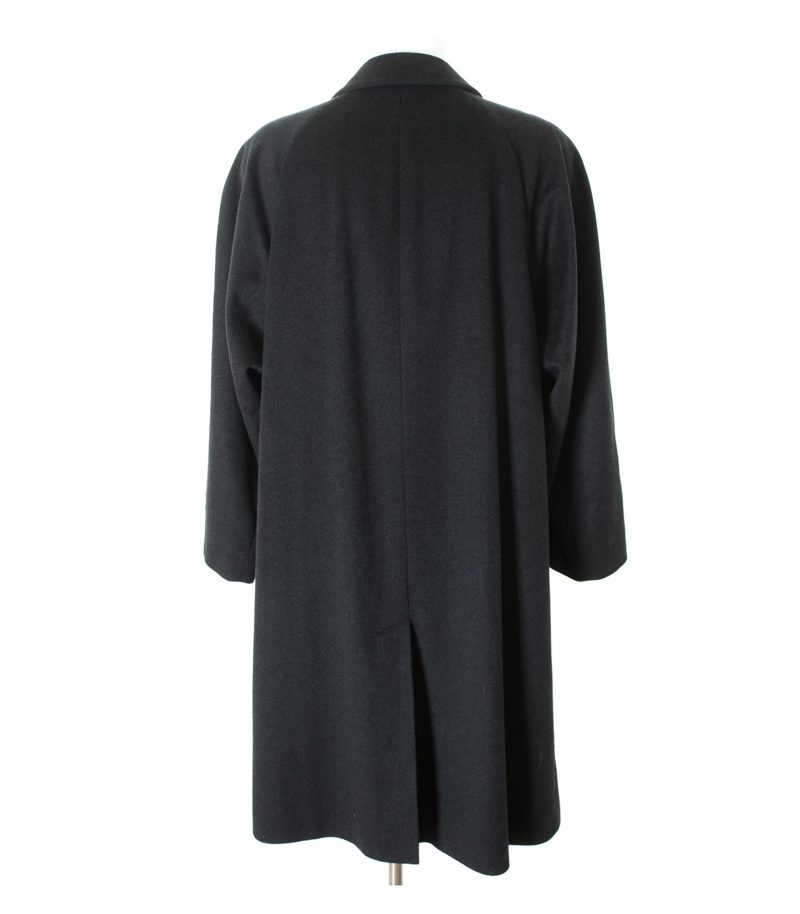 bugatti Herren Mantel Trenchcoat Gr. 26 in Shwarzgrau Wolle Kaschmir – Foto 2
