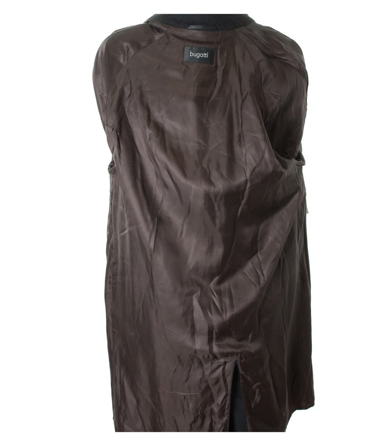 bugatti Herren Mantel Trenchcoat Gr. 26 in Shwarzgrau Wolle Kaschmir – Foto 5