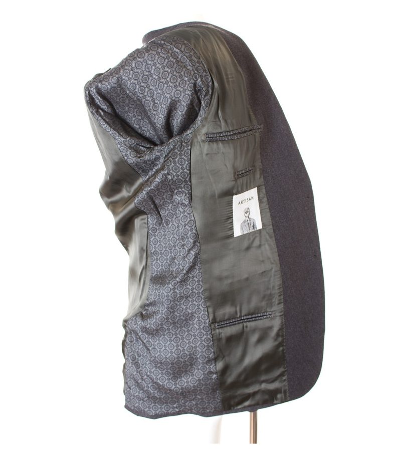 ARTISAN Herren Sakko Gr. 52 Grau Wolle – Foto 4