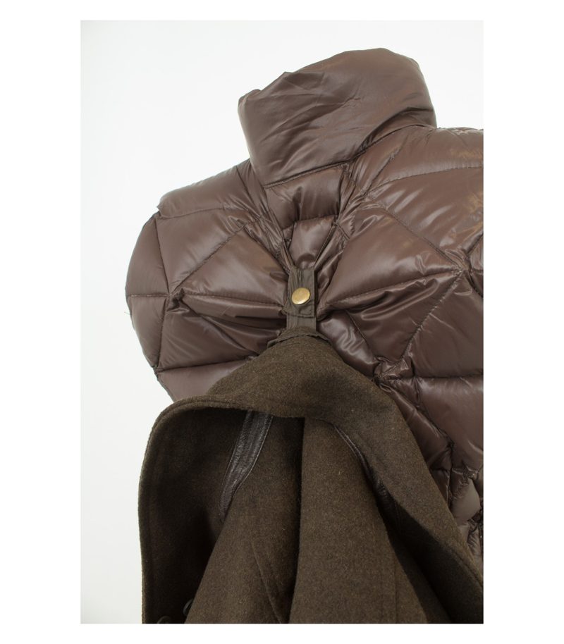 TIMBERLAND Damen Mantel Weste Wollmantel Gr.M-L in Braunoliv – Foto 7