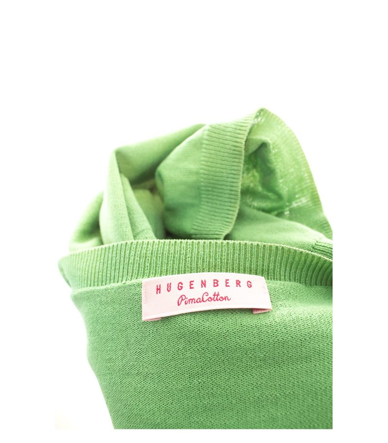 HUGENBERG Damen Pullover Kurzarm Pima Gr. M Grün Baumwolle – Foto 4