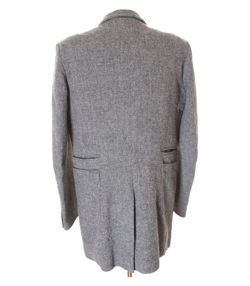 Under Cover Herren Mantel Gr. 94 Grau Wolle Baumwolle – Foto 3