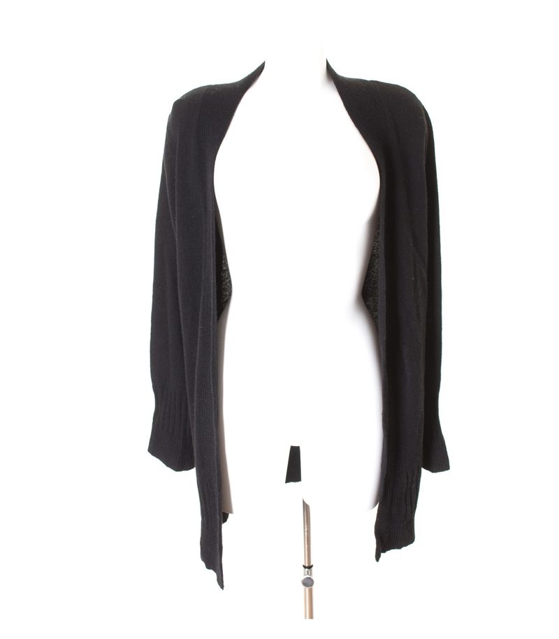 MARCO PECCI Damen Strickjacke Gr. DE 44 Schwarz Wolle – Foto 1