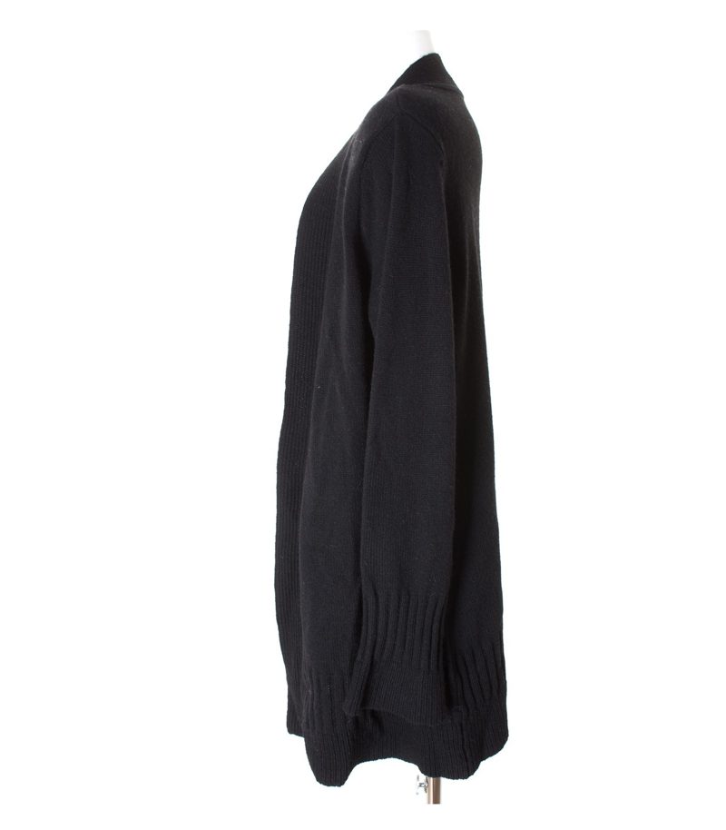 MARCO PECCI Damen Strickjacke Gr. DE 44 Schwarz Wolle – Foto 2