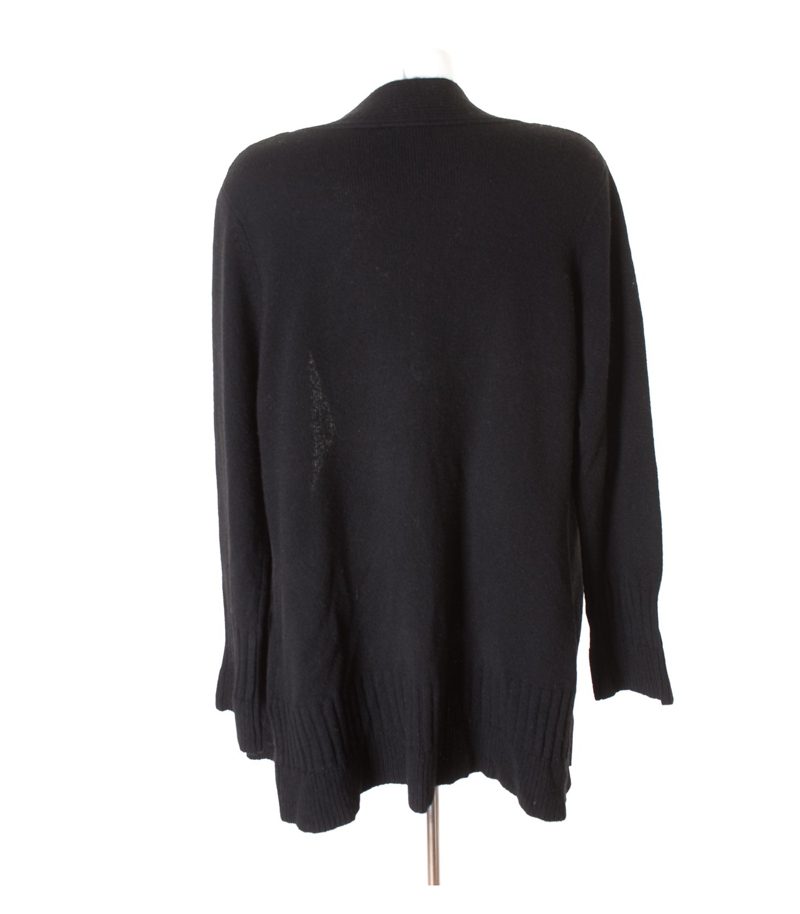 MARCO PECCI Damen Strickjacke Gr. DE 44 Schwarz Wolle – Foto 3