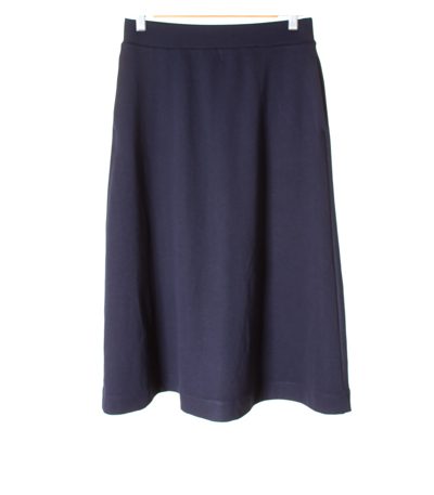 UNIQLO Damen Rock Strickrock Gr. S Blau Viskose