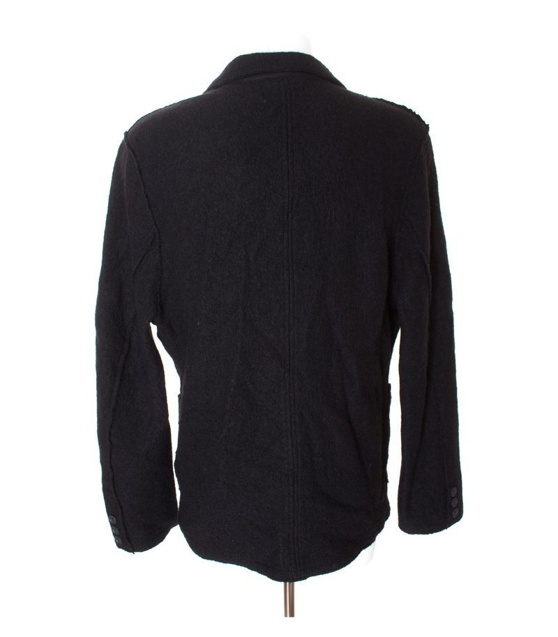 CG CLUB of GENTS Herren Sakko Strickjacke Gr. XL Schwarz Wolle – Foto 2