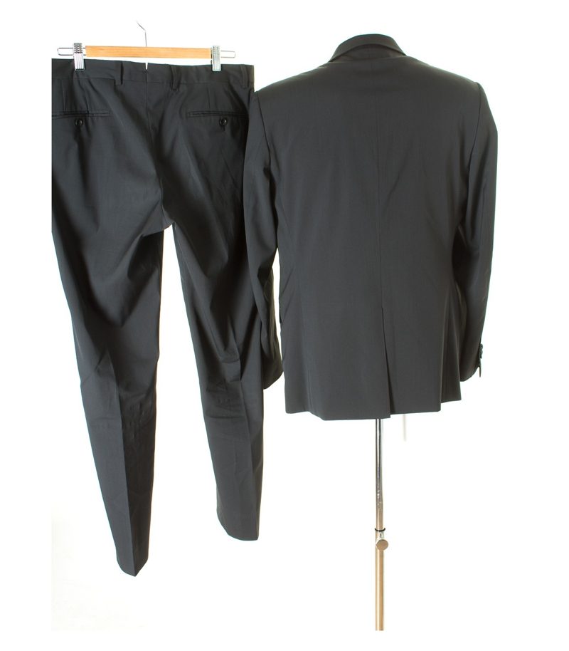 LAWRENCE GREY Herren Anzug Gr. 50 Schwarz Wolle – Foto 2