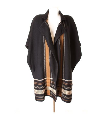 RENA LANGE Damen Weste Lagenlook Strickweste Gr. DE 36 Mehrfarbig Wolle