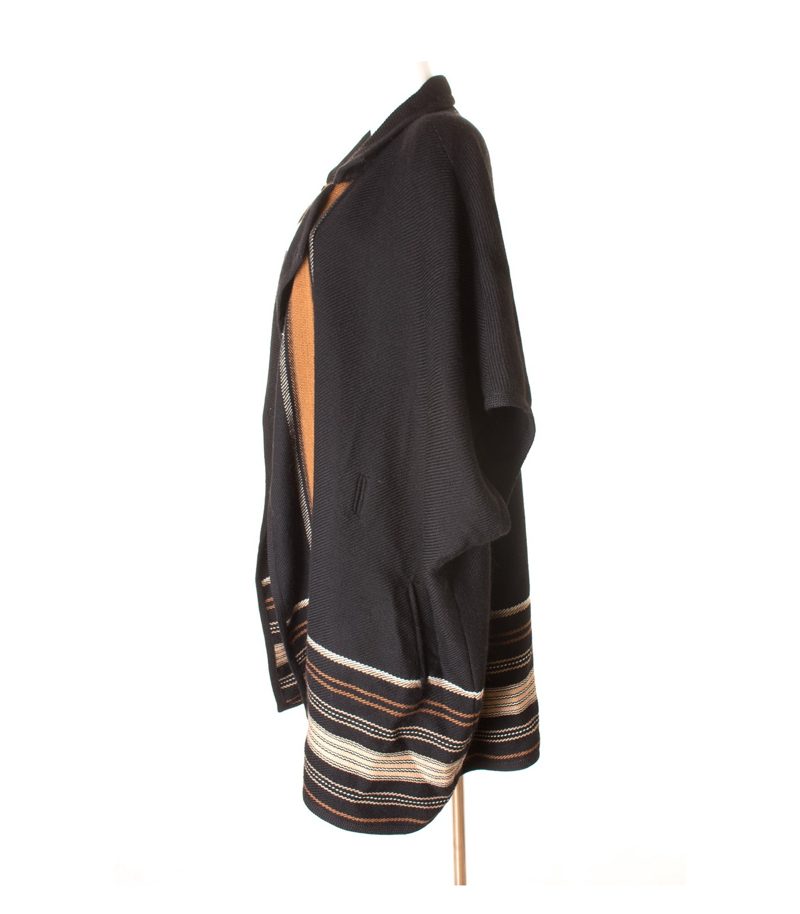 RENA LANGE Damen Weste Lagenlook Strickweste Gr. DE 36 Mehrfarbig Wolle – Foto 2