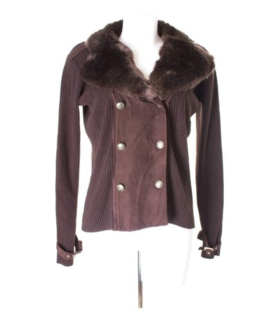 IMAGINI Damen Strickjacke Gr. L Braun