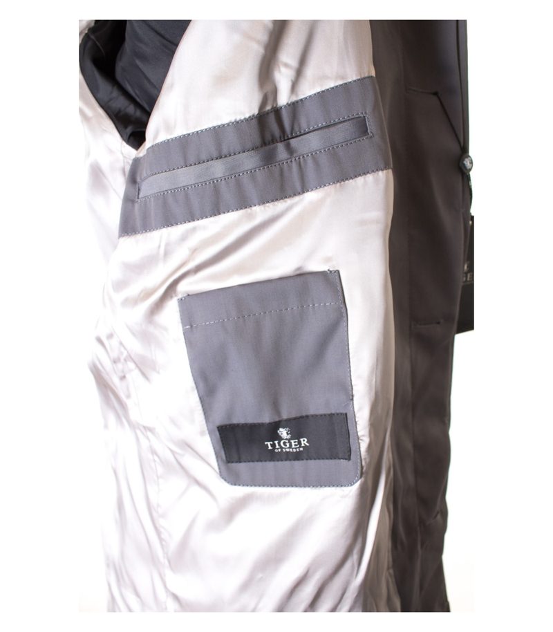 TIGER OF SWEDEN Herren Jacke Gr. DE 50 Grau Baumwolle NEU – Foto 5