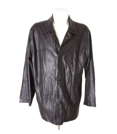 MILESTONE Herren Lederjacke Gr. DE 52 Schwarz Leder