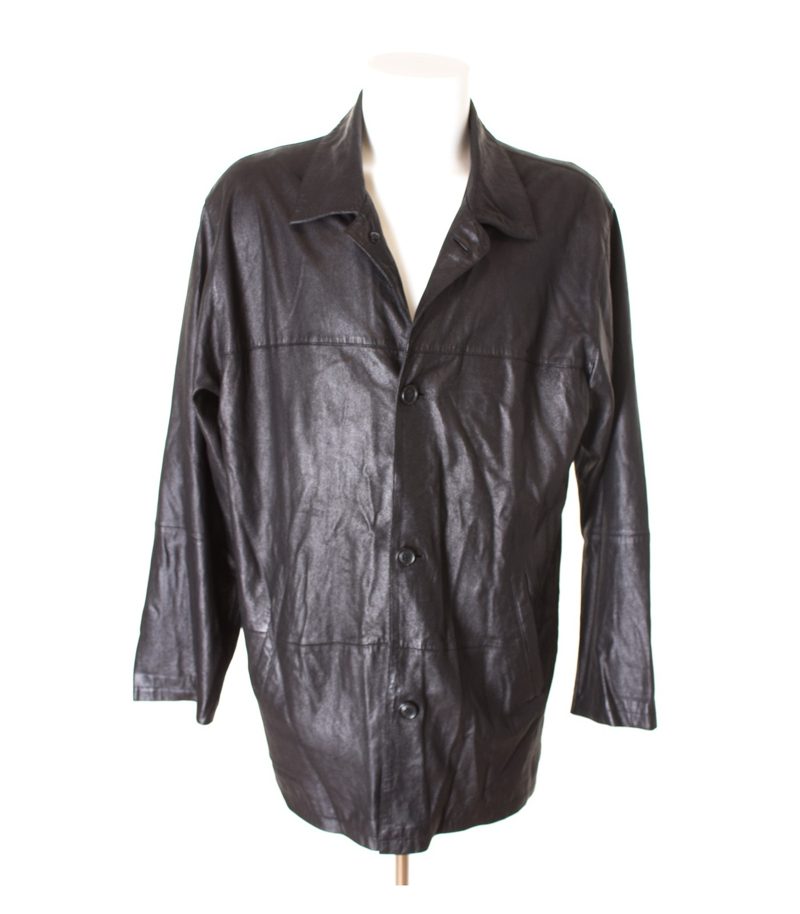 MILESTONE Herren Lederjacke Gr. DE 52 Schwarz Leder – Foto 1