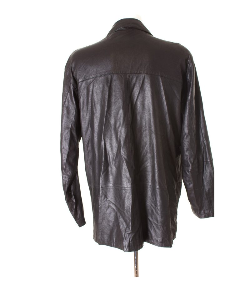 MILESTONE Herren Lederjacke Gr. DE 52 Schwarz Leder – Foto 2