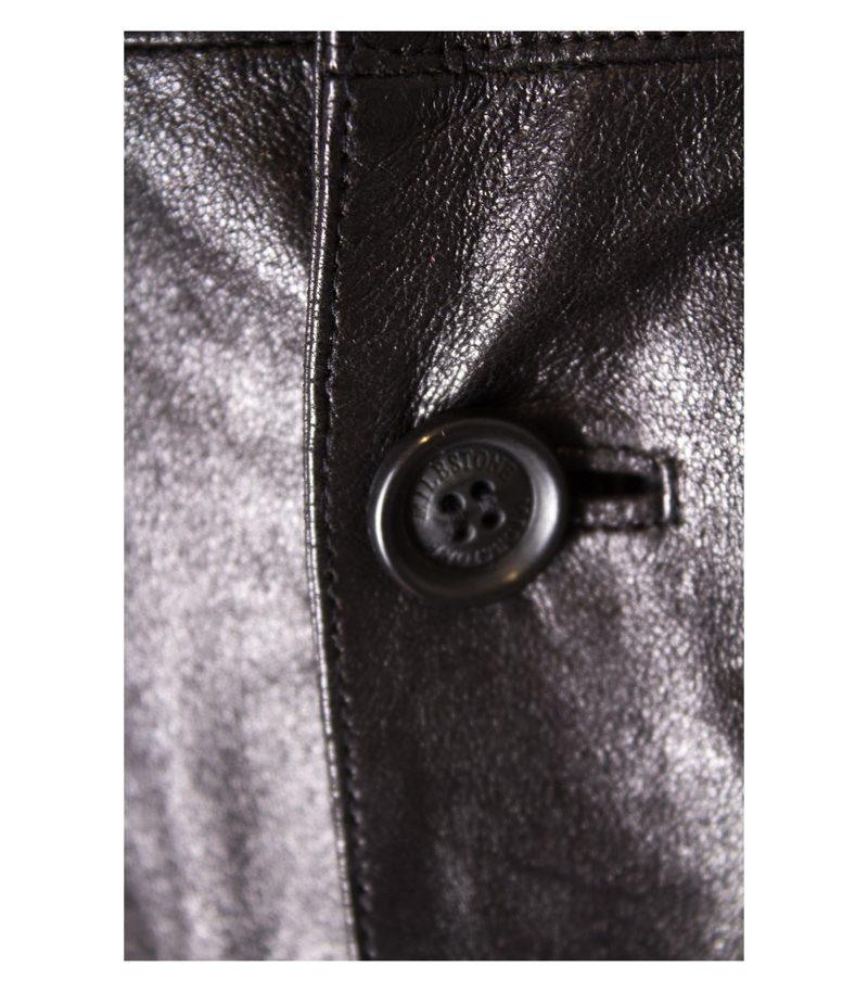 MILESTONE Herren Lederjacke Gr. DE 52 Schwarz Leder – Foto 3