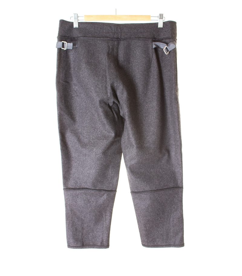 STEFANEL Damen 7/8 Hose Gr. DE 42 Schwarzgrau Wolle – Foto 2