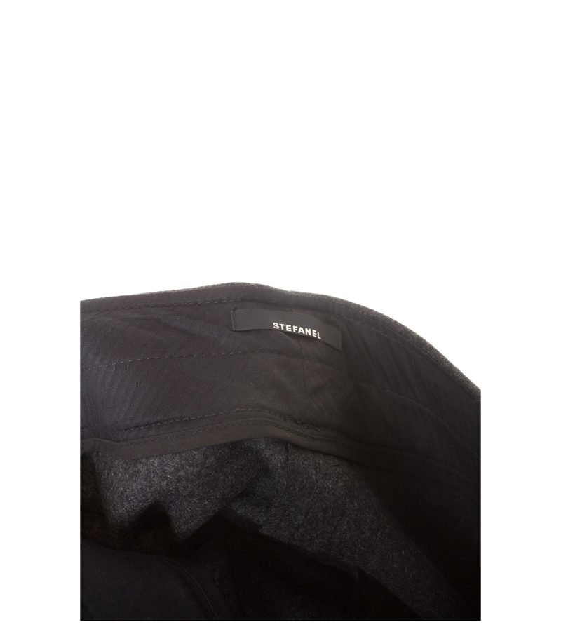 STEFANEL Damen 7/8 Hose Gr. DE 42 Schwarzgrau Wolle – Foto 3