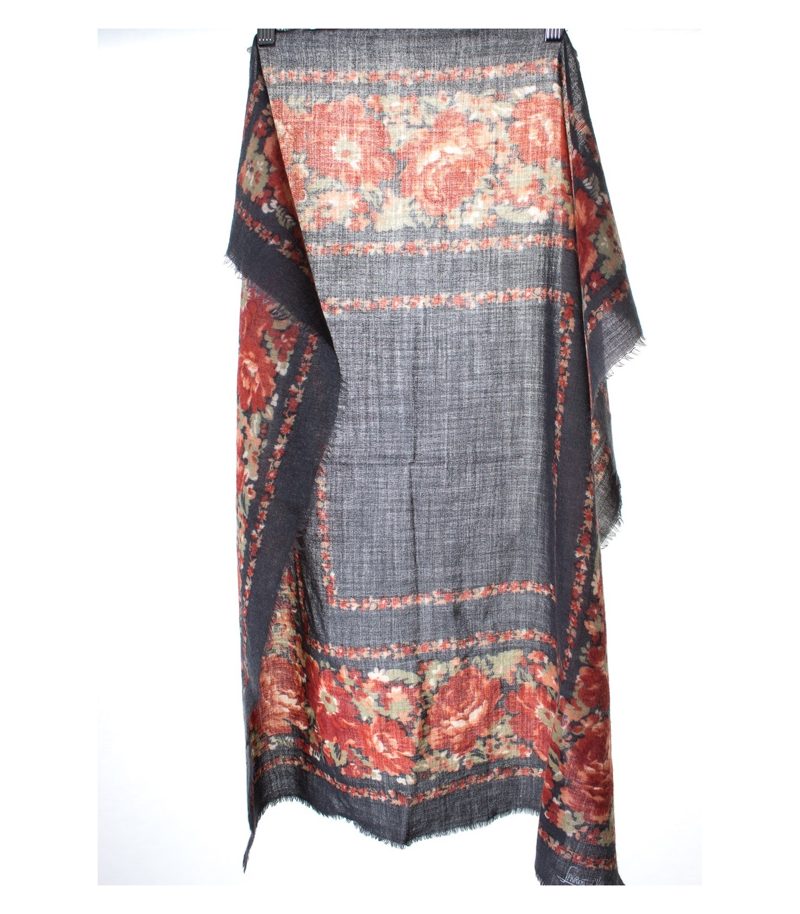 Damen Schal Tuch Gr. 84 cm x 75 cm Mehrfarbig – Foto 1