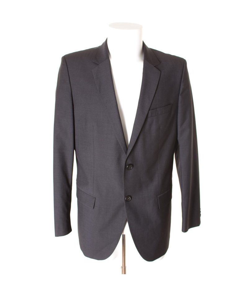 HUGO BOSS Herren Sakko Gr. DE 98 Schwarzgrau Wolle Mohair – Foto 1