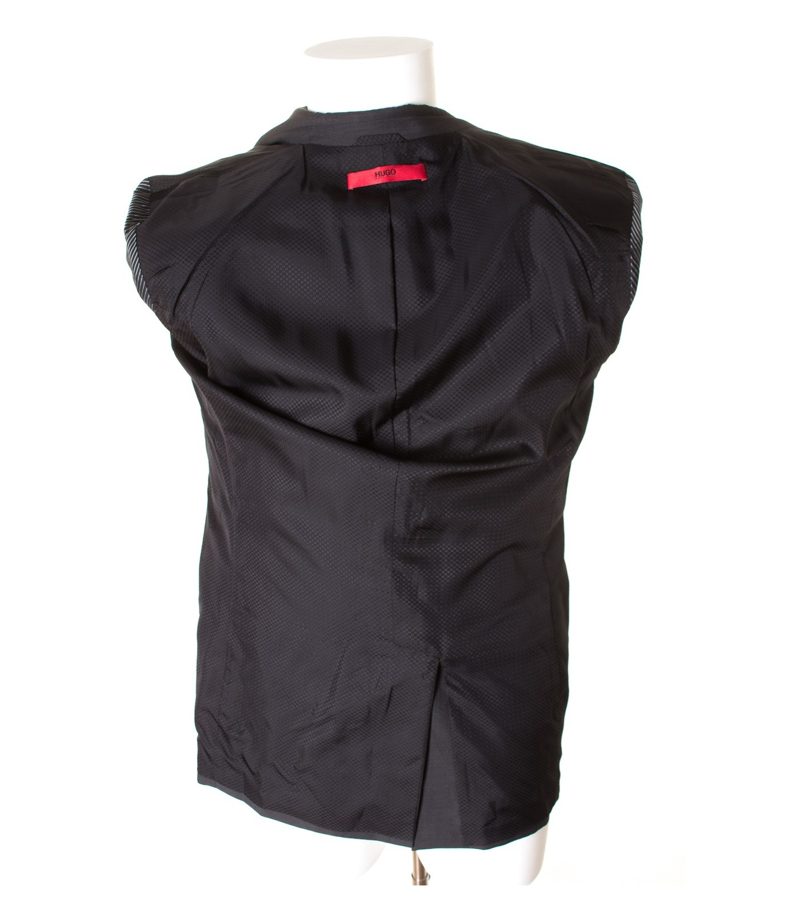HUGO BOSS Herren Sakko Gr. DE 98 Schwarzgrau Wolle Mohair – Foto 4