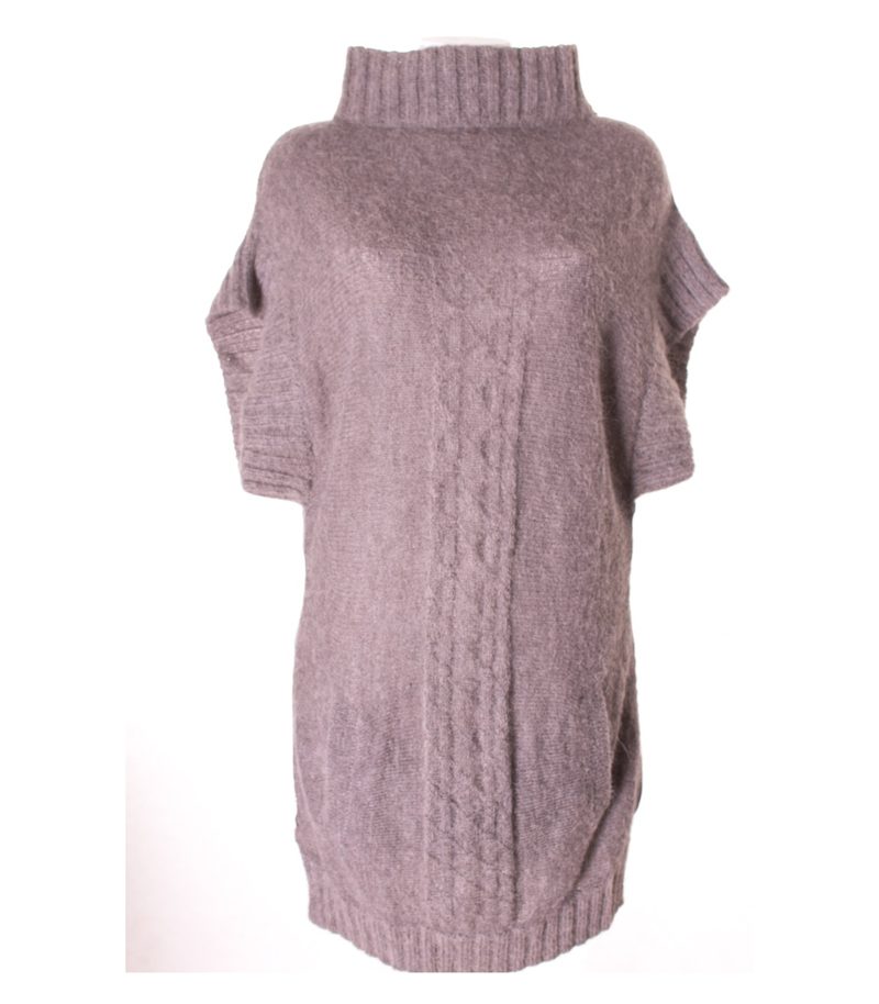 BY MALENE BIRGER Damen Kleid Strickkleid Gr. S Braun – Foto 1