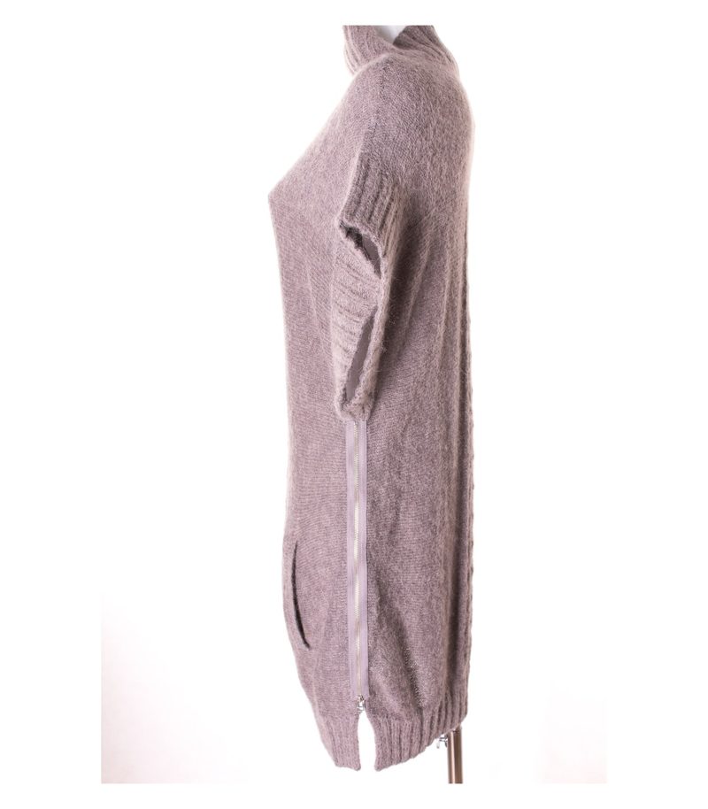 BY MALENE BIRGER Damen Kleid Strickkleid Gr. S Braun – Foto 3