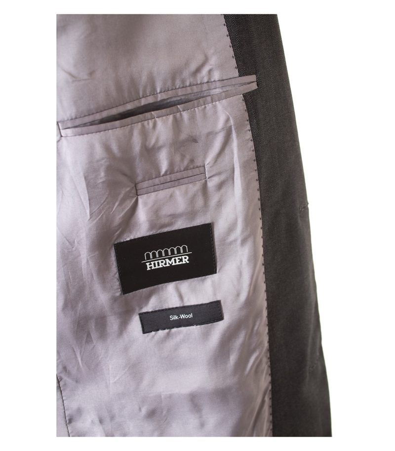 HUGO BOSS Herren Sakko Gr. 50 Schwarzgrau Wolle Seide – Foto 3