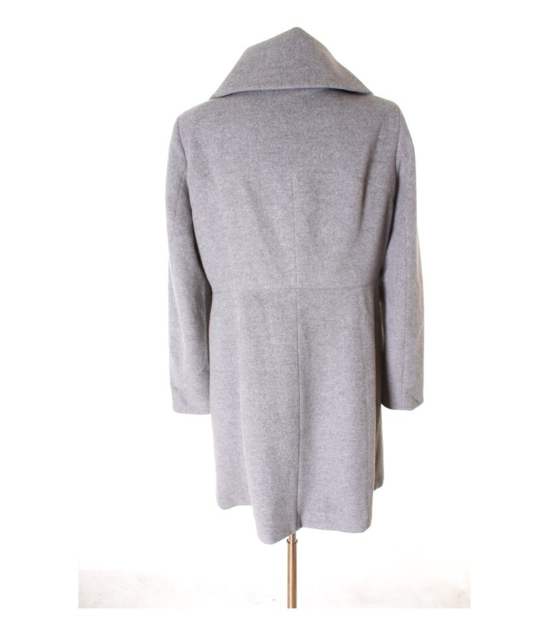 ZARA Damen WOMAN Mantel Gr. XL Grau Wolle Viskose – Foto 2