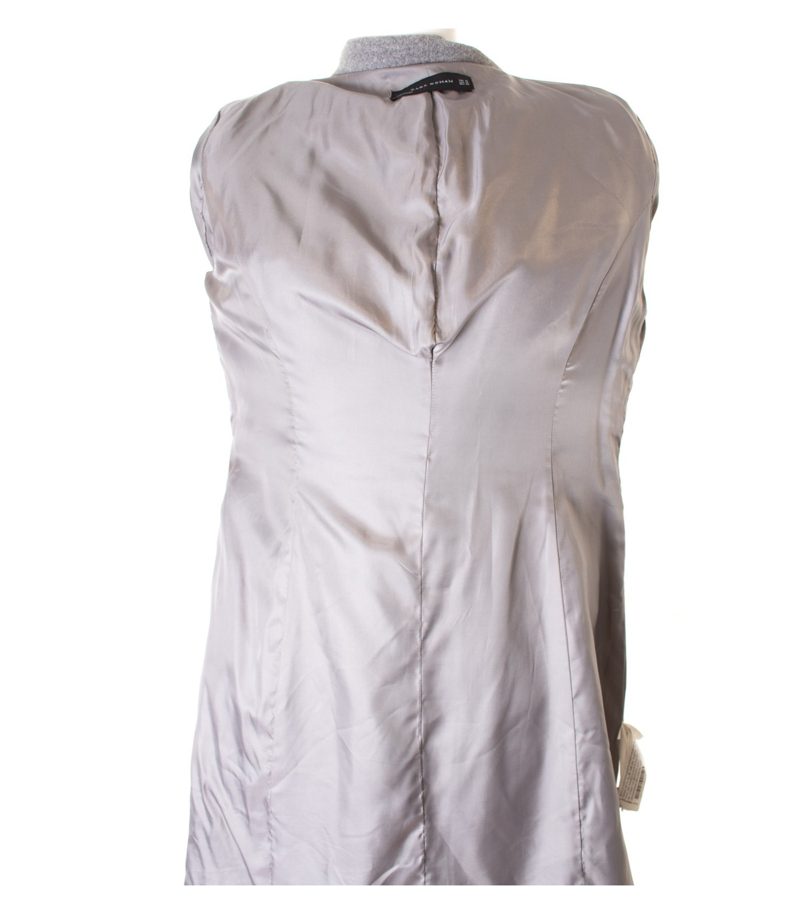 ZARA Damen WOMAN Mantel Gr. XL Grau Wolle Viskose – Foto 4