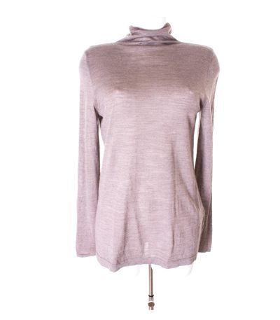 Damen Pullover Gr. L Braungrau Wolle
