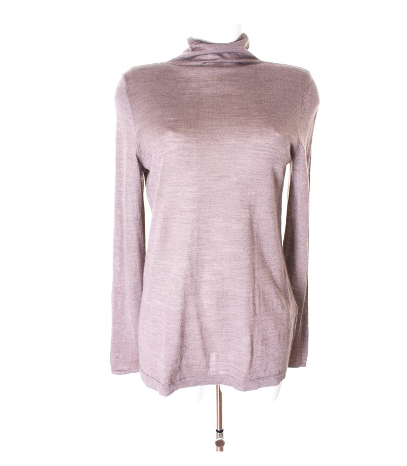 Damen Pullover Gr. L Braungrau Wolle – Foto 1