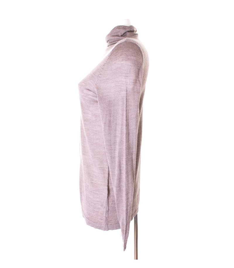 Damen Pullover Gr. L Braungrau Wolle – Foto 2