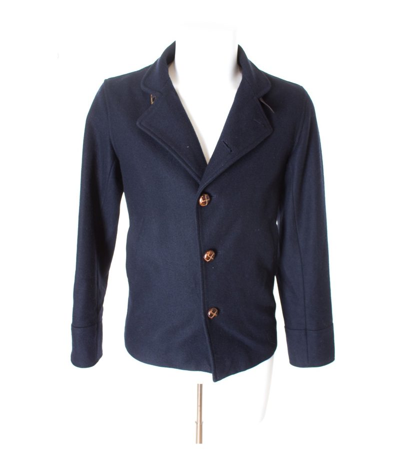 SHADES OF GREY by MICAH COHEN Herren Jacke Gr. S Blau Wolle – Foto 1