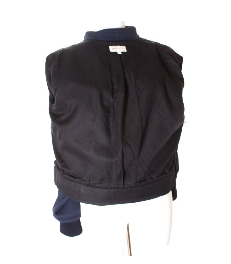 athe vanessabruno Damen Blazer Gr. DE 42 Blau Wolle – Foto 4